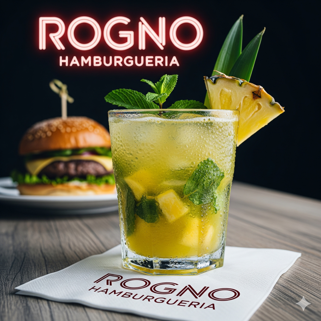 SUCO DE ABACAXI COM HORTELÃ